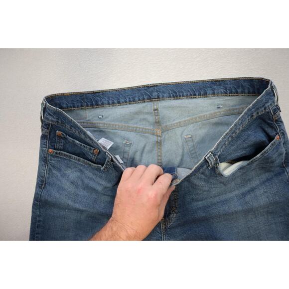 Levi's 559 Relaxed Straight Fit Rugged Blue Denim Jeans Mens Sz 42 x 32 - Picture 6 of 10